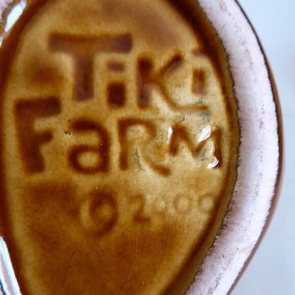 NEW 2000 HEADHUNTER POLYNESIAN TIKI FARM BROWN CERAMIC TIKI MUG - Picture 9 of 9